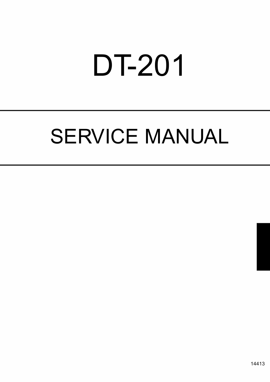Konica-Minolta Options DT-201 Service Manual-1
